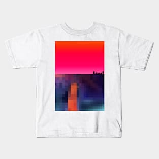 Grapefruit Horizon Kids T-Shirt